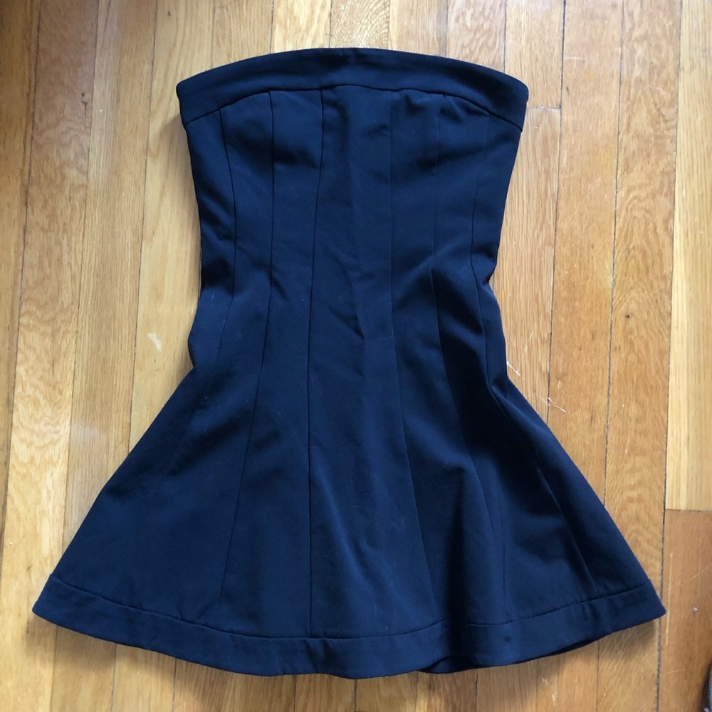 Theory strapless mini dress